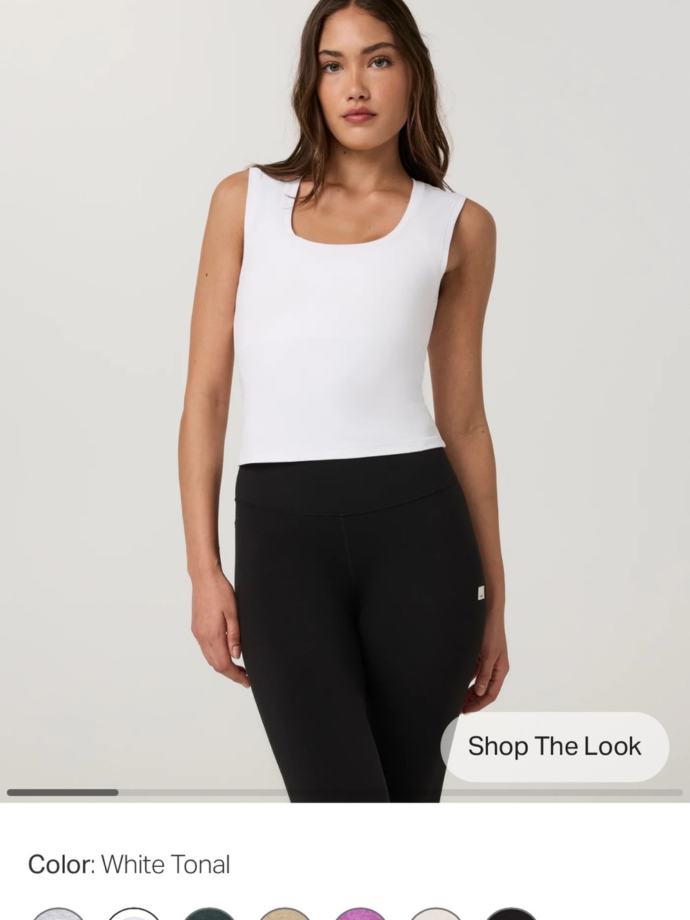 Vuori halo essential Scoop Tank white